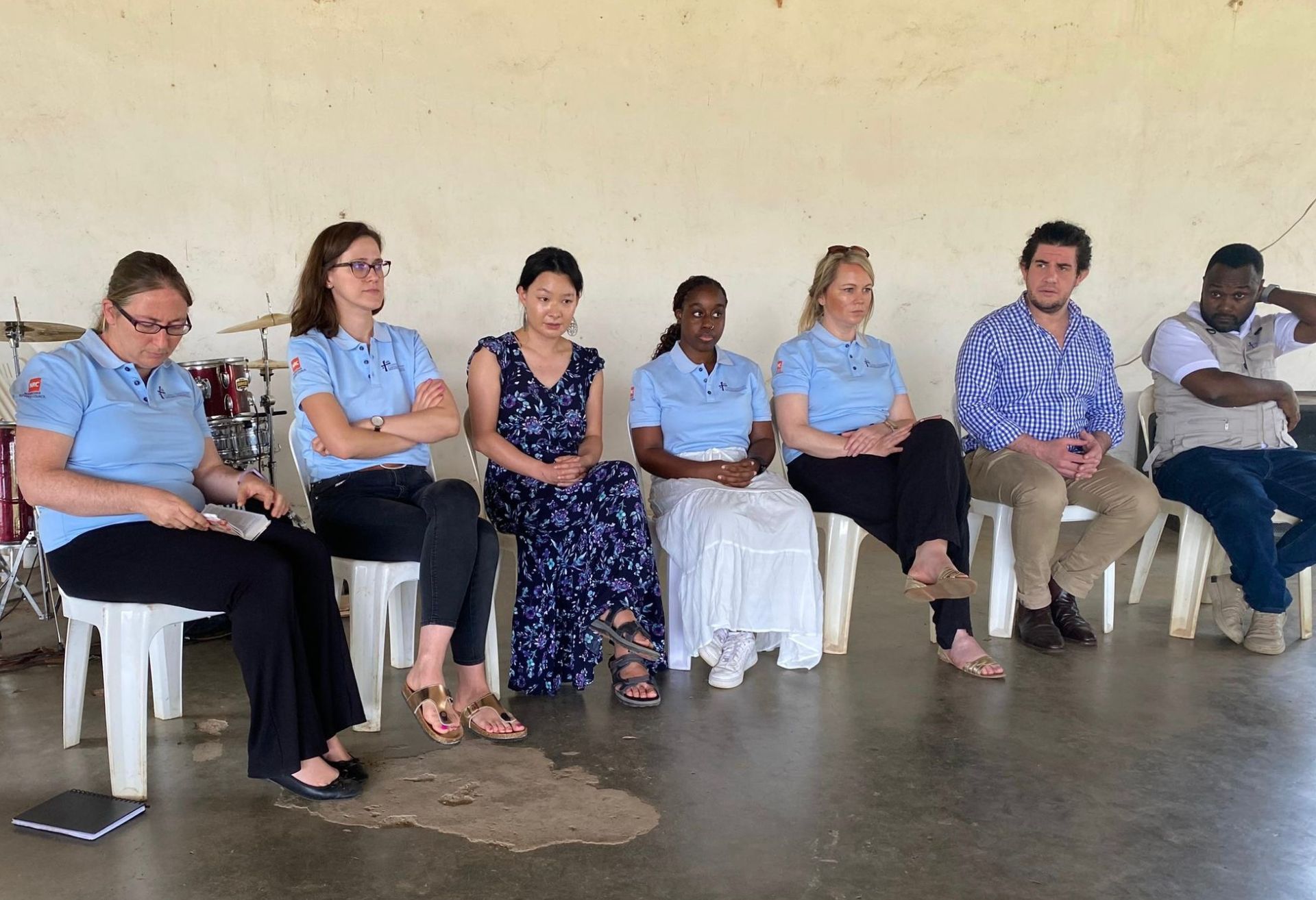 The team speaking on a panel wit the UCLF CEO (far right) at a Christian law student retreat