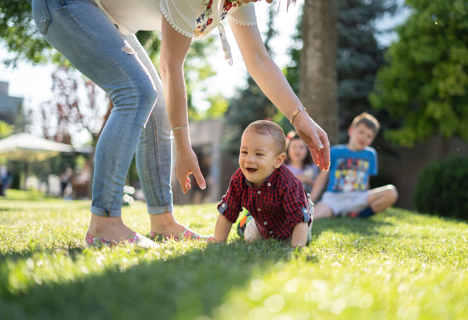 Baby crawling