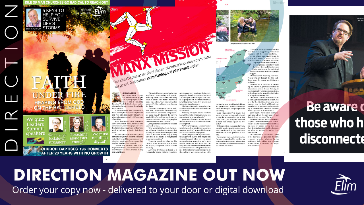 Faith under fire - June's Direction Magazine is out now