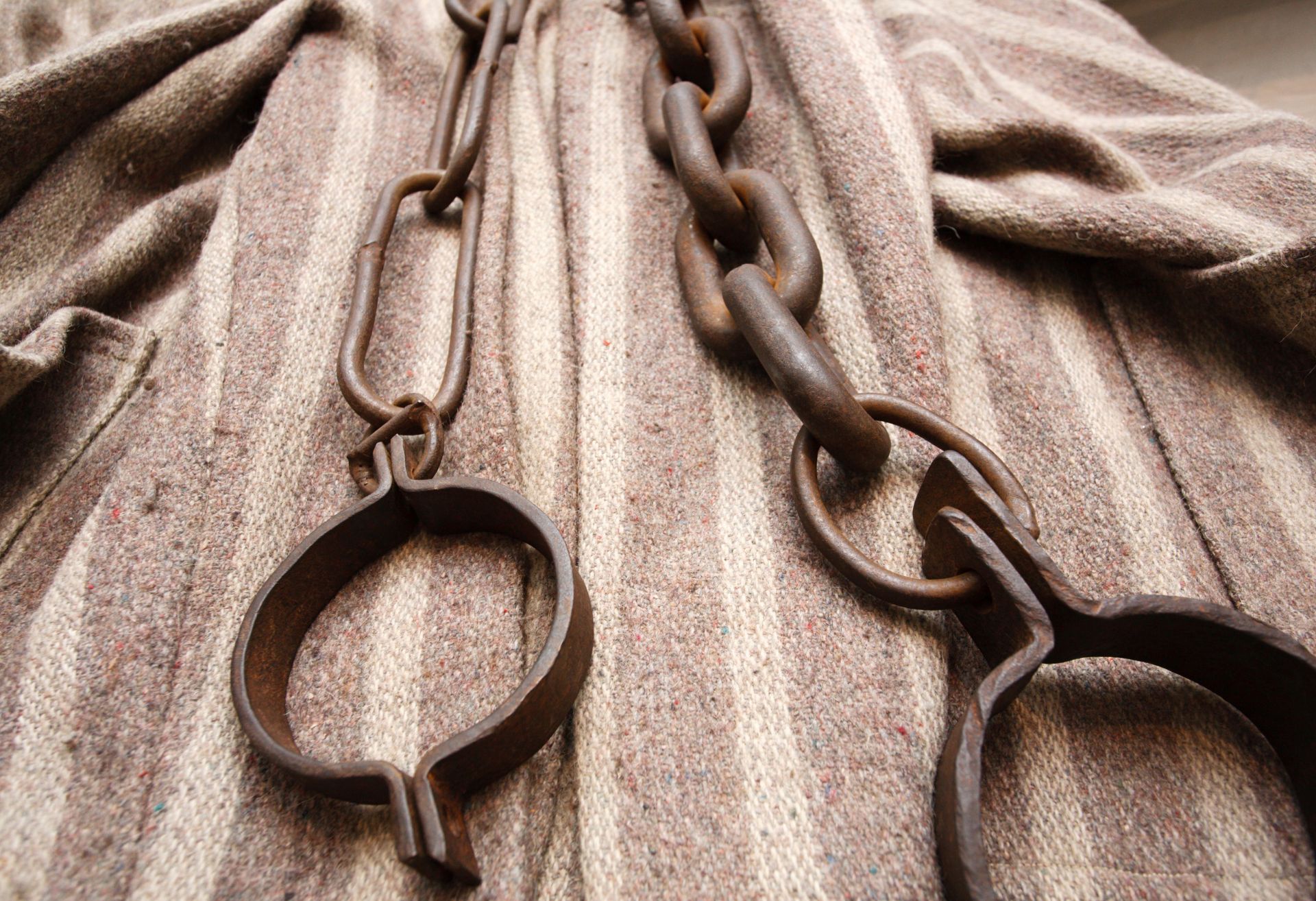 Image of empty shackles