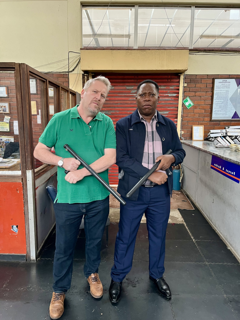 Marty with Pastor Rose