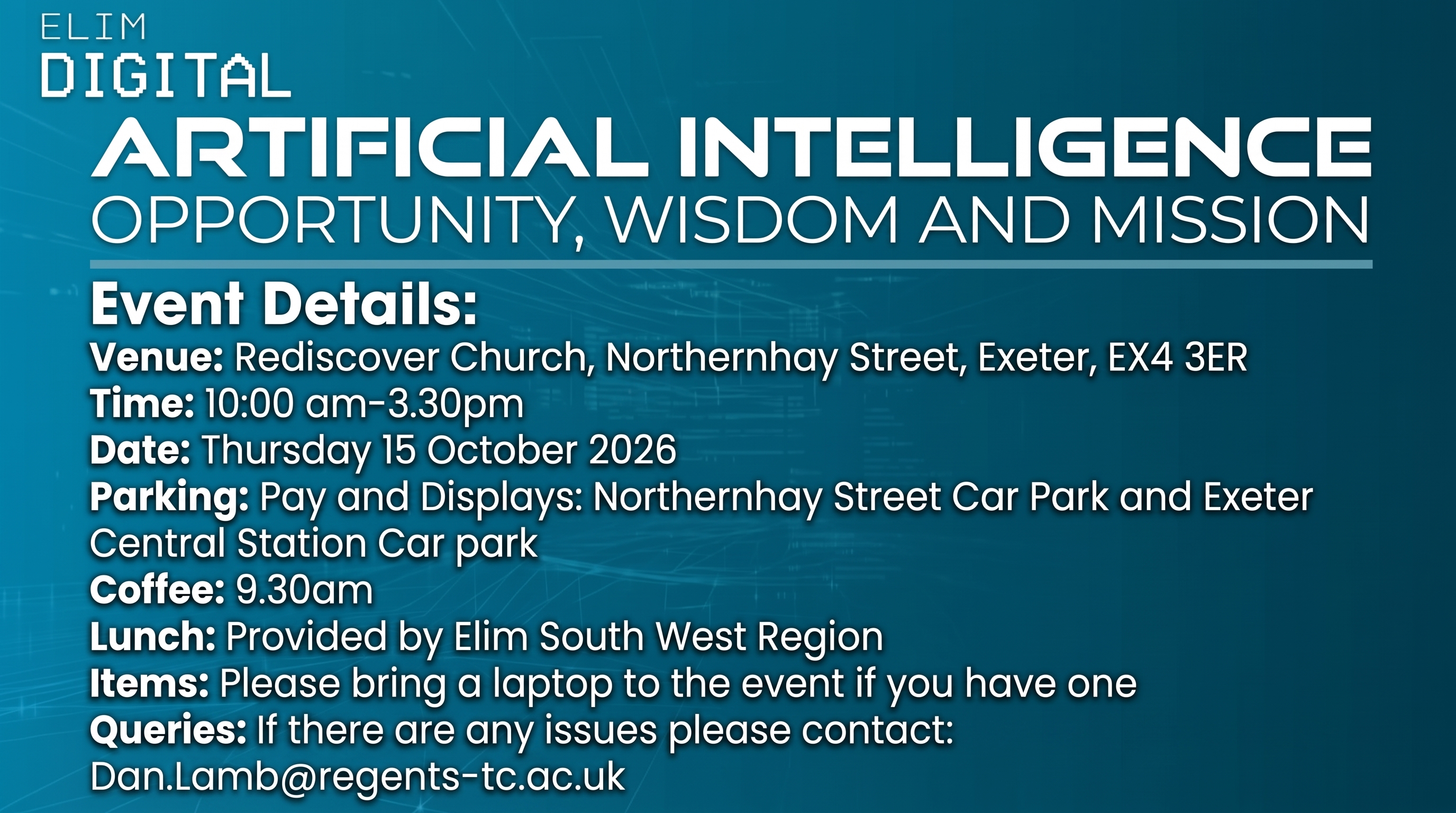 AI Digital flyer 16x9
