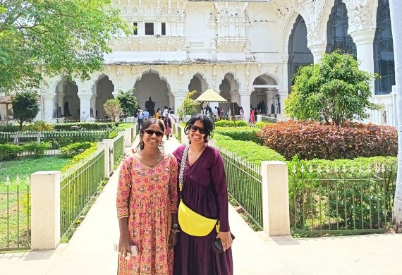 When Rachel pushed the door